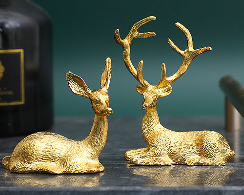 楽天市場】鹿 置物 インテリアオブジェ しか 雑貨 置き物 置物