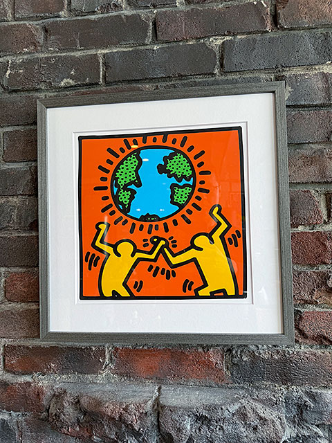 楽天市場】キース・ヘリング アートフレーム （Untitled,world） 木製