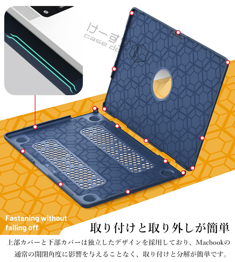 楽天市場】布の質感 ロゴの見える MacBook Pro 13インチケース キズ
