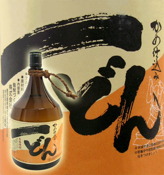 楽天市場】本格芋焼酎 かめ仕込み 一どん（いっどん） 1800ml （箱なし