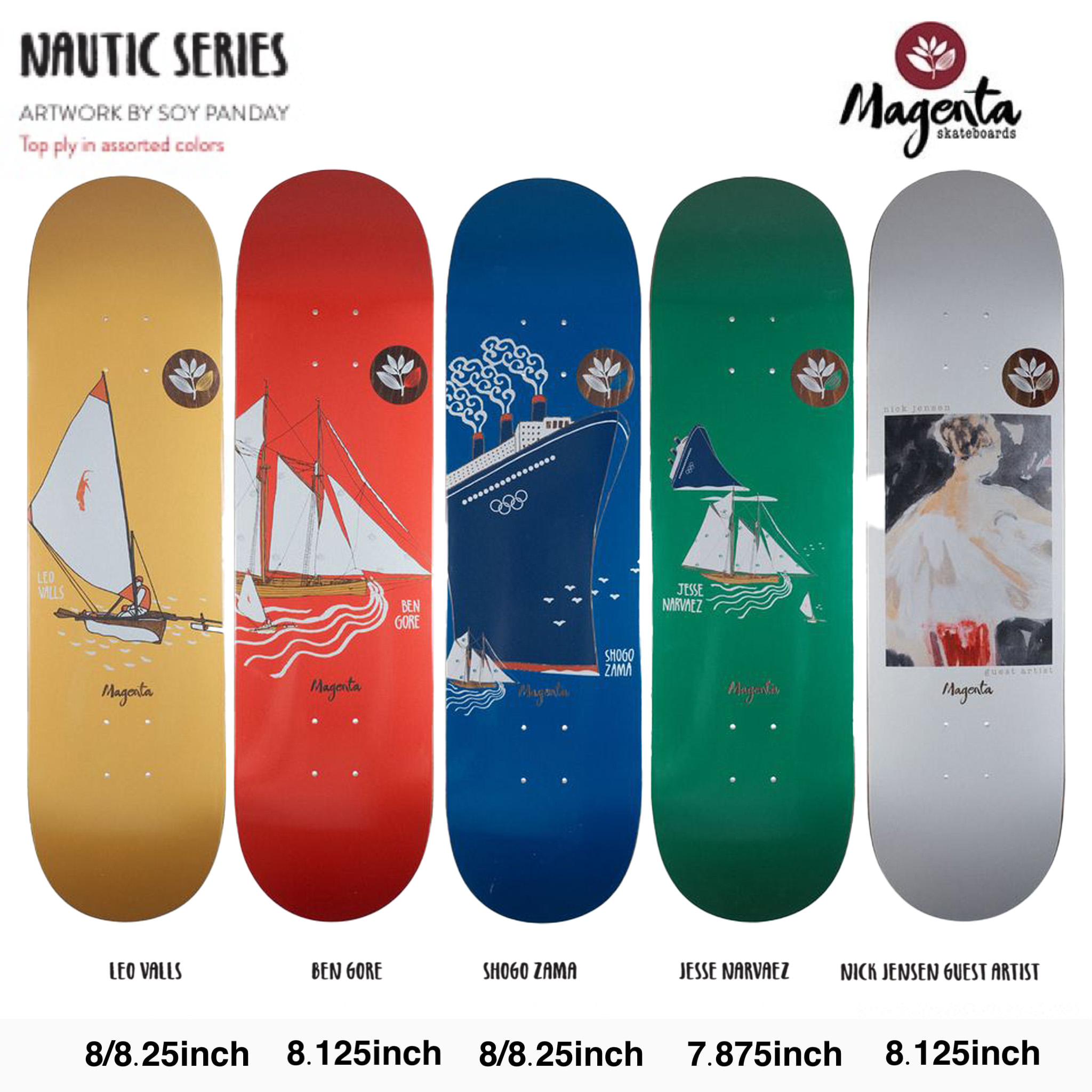 楽天市場】MAGENTA SU25 NAUTIC SERIES マゼンタ デッキ スケート