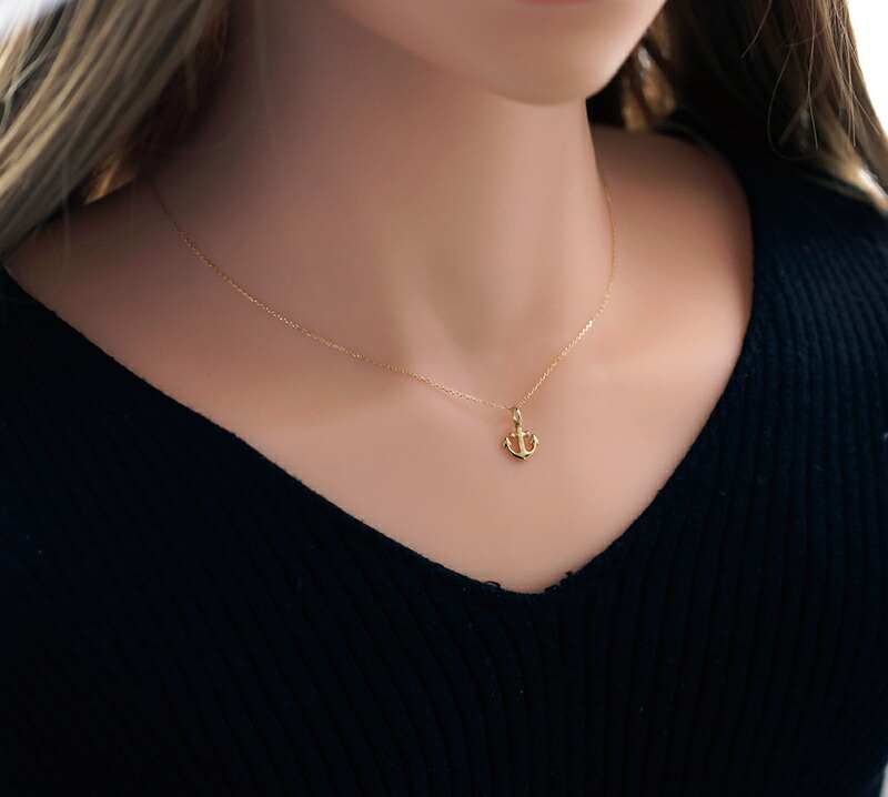 楽天市場】k18 ゴールド ネックレス ペンダントトップ 錨 アンカー