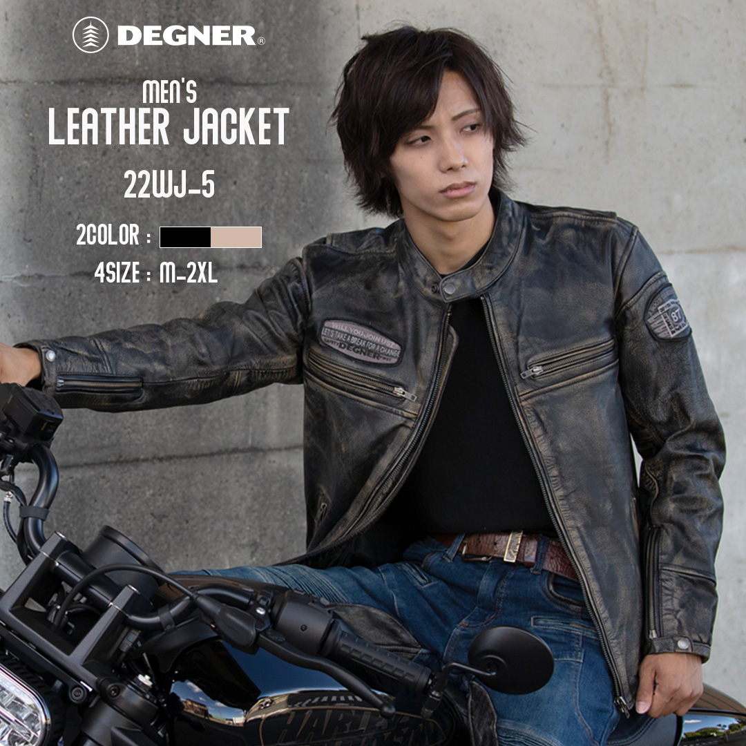 楽天市場】デグナー DEGNER レザー ジャケット メンズ 秋 冬 ブラック