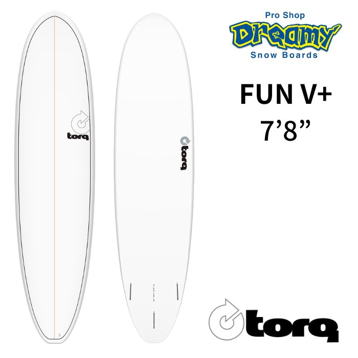 楽天市場】TORQ Surfboard トルクサーフボード Fun V+ 7'8
