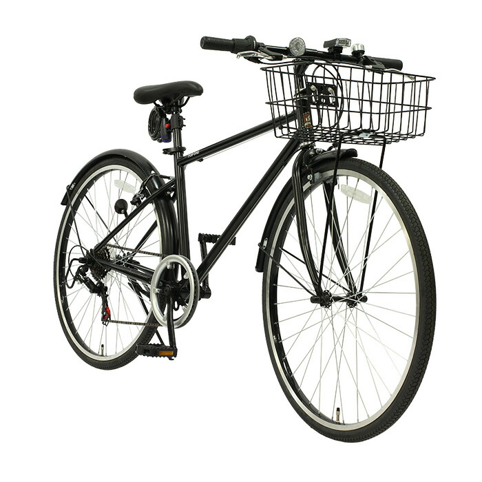 楽天市場】【自転車専門店】 つや消しカラー クロスバイク カギ カゴ