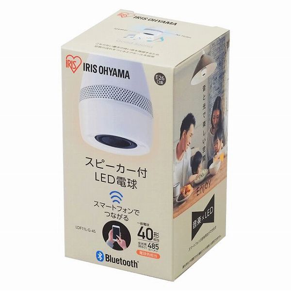 楽天市場】LDF11L-G-4S アイリスオーヤマ スピーカー付LED電球