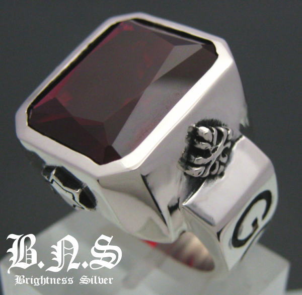 楽天市場】ロイヤルルビースクエアストーンGODゴッドリング【ring-569