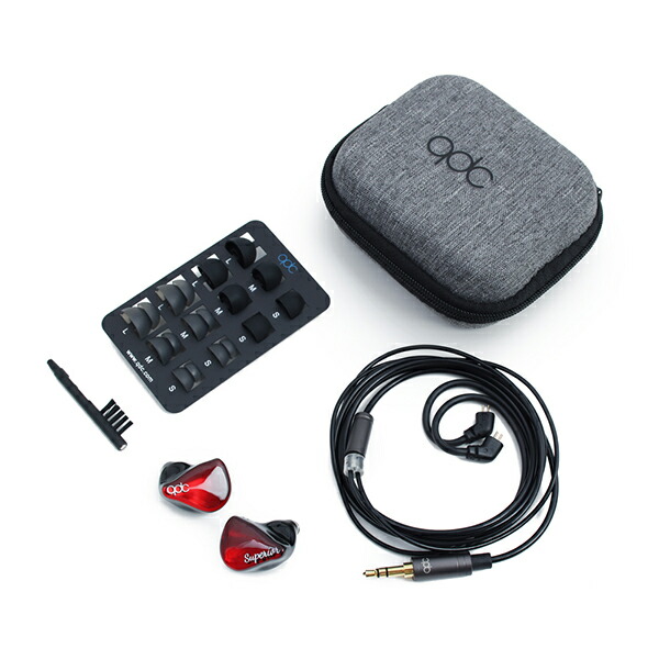 楽天市場】qdc SUPERIOR Vermilion Red キューディーシー 有線イヤホン