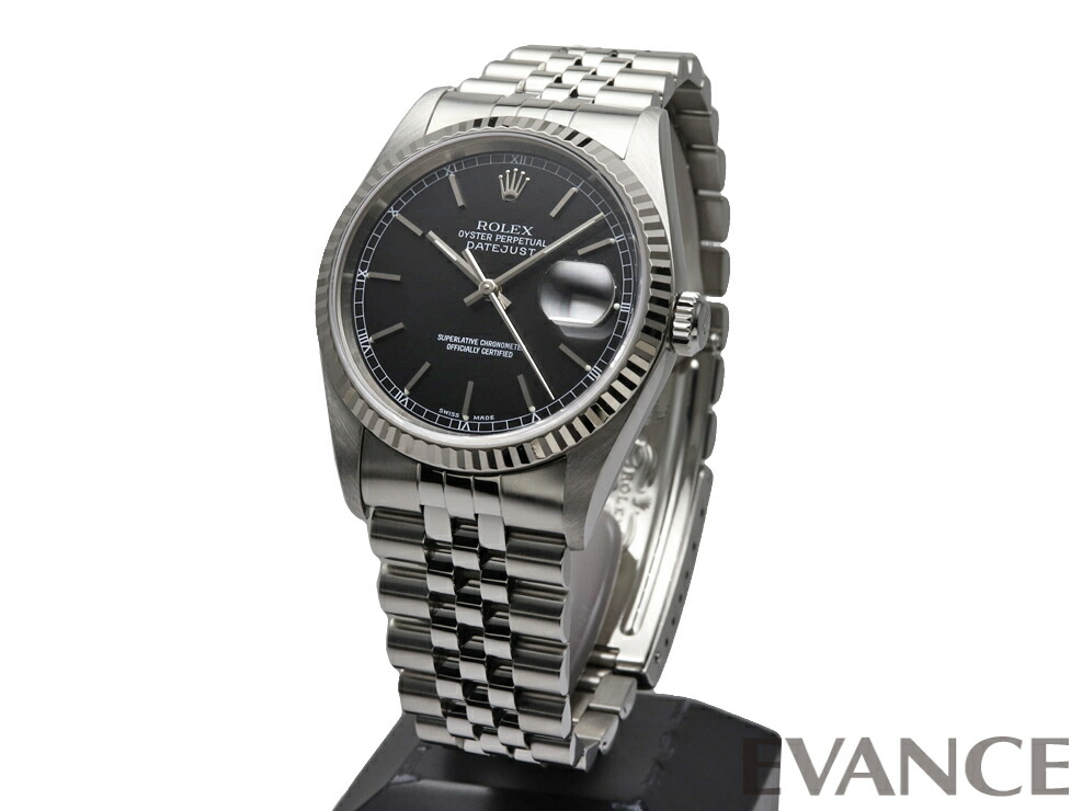 楽天市場】【中古】 ロレックス デイトジャスト 16234 ブラック P番