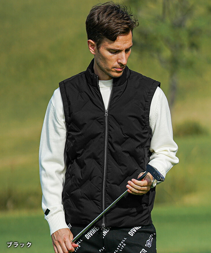 楽天市場】【DIVINER GOLF】 ゴルフウェア メンズ ダウンベスト