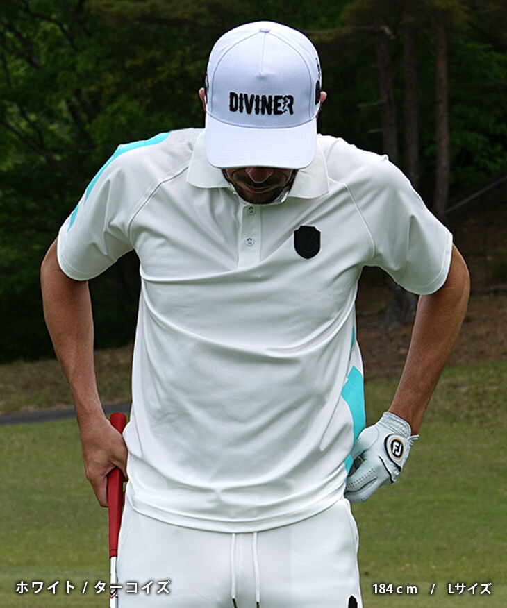楽天市場】【DIVINER GOLF】 ゴルフウェア メンズ ポロシャツ 半袖