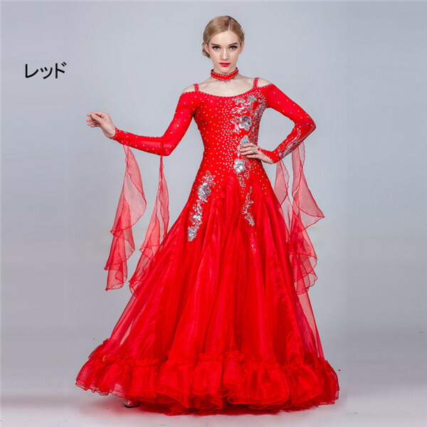 楽天市場】8カラー サイズ指定可 新作 社交ダンス モダンドレス ダンス