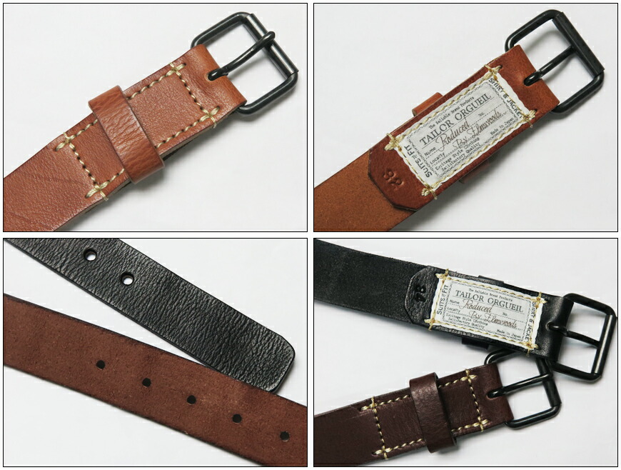 楽天市場】ORGUEIL オルゲイユ フレンチアーミー レザー ベルト OR