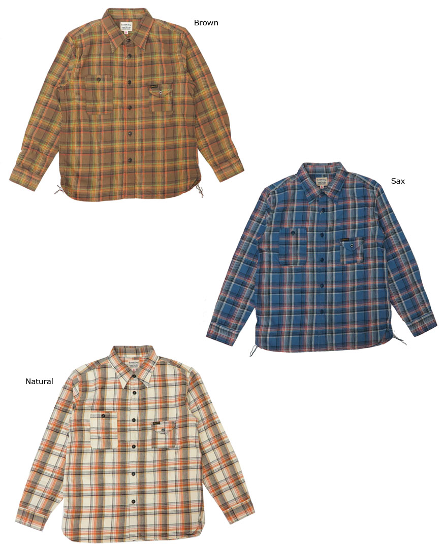 楽天市場】フェローズ Pherrow's 長袖 フランネル チェック ワーク