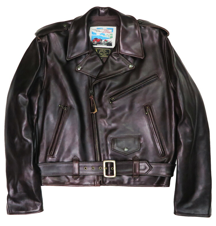 楽天市場】エアロレザー AERO LEATHER ライダースジャケット Motor