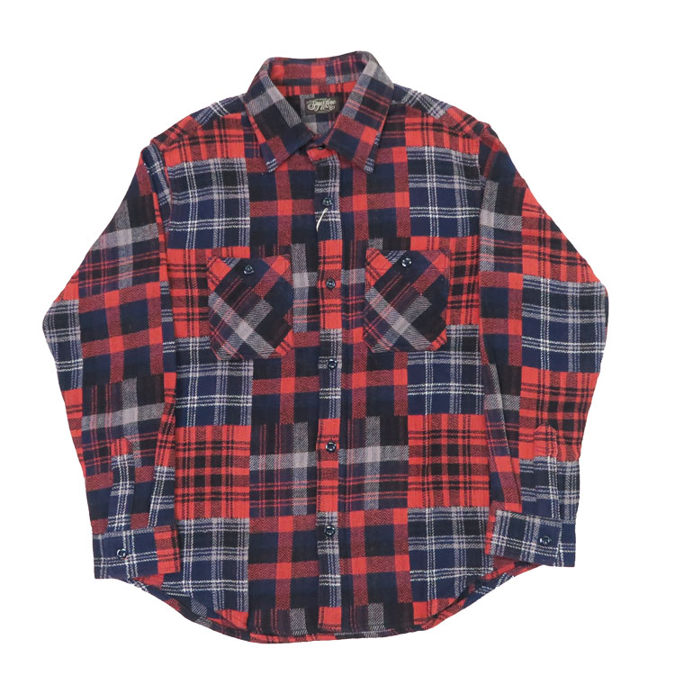 楽天市場】シュガーケーン SUGARCANE 長袖 パッチワーク チェック