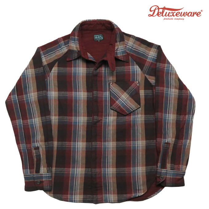 楽天市場】デラックスウェア DELUXEWARE ヘビーネルチェック 長袖