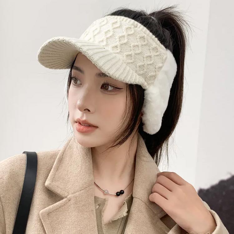 楽天市場】 ゴルフ サンバイザー ニットバイザー 耳当て 韓国 ゴルフ