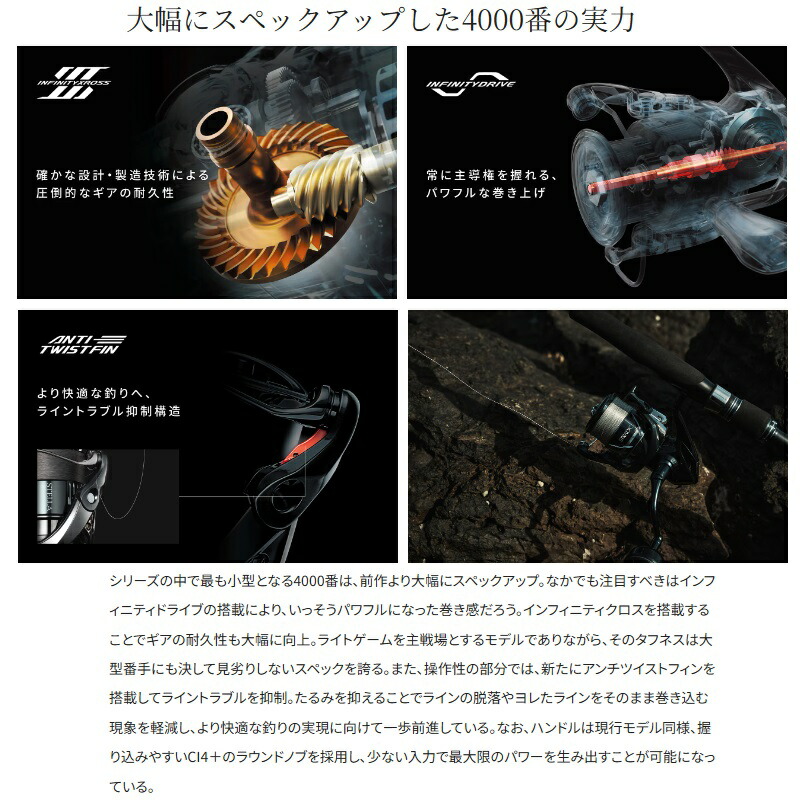 楽天市場】シマノ 24ストラディック SW 4000HG / スピニングリール