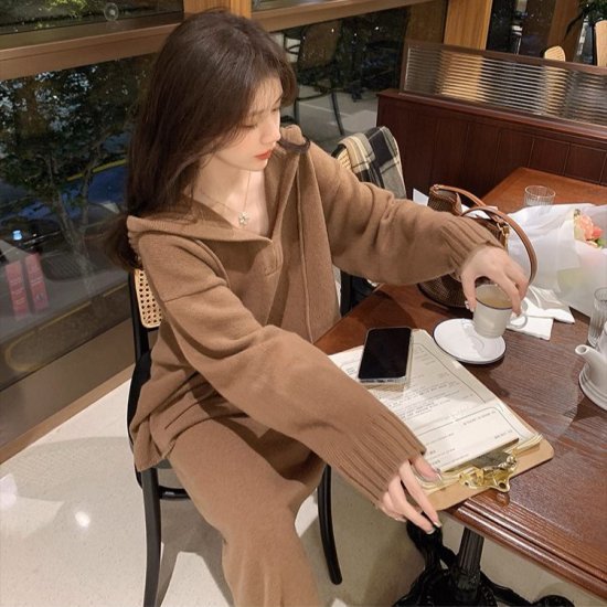 楽天市場】【取寄】セットアップ レディース ニット 上下セット ニット