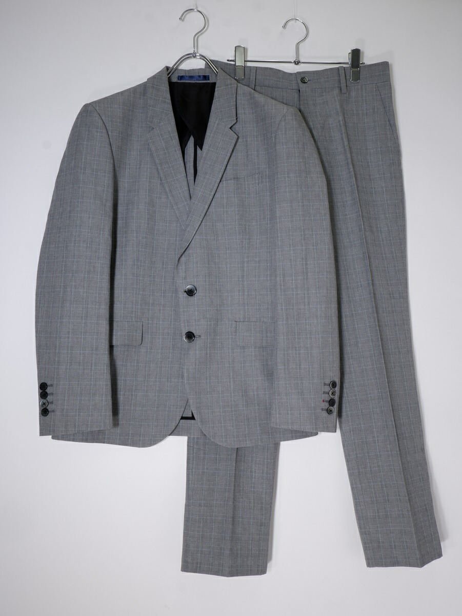 RRR】ポールスミス パンツスーツ 極美品 チェックグレー RRR】ポール
