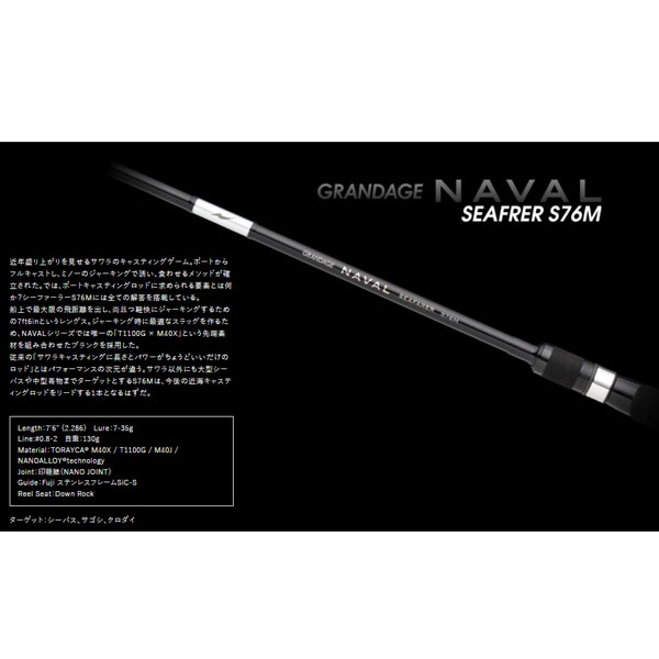 楽天市場】アピア（APIA）GRANDAGE NAVAL SEAFARER S76M 大型便A
