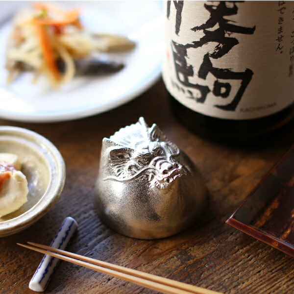 楽天市場】能作 能作/雅覧堂 干支の酒器 辰 金箔 たつ 錫 盃 猪口 酒器