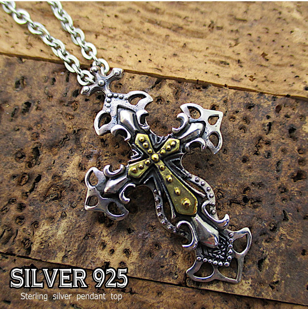 楽天市場】シルバー 925 銀製品 銀 トップ と ステンレス製チェーン