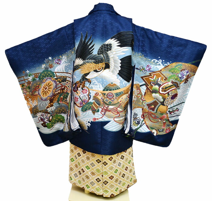 楽天市場】七五三 753 着物 男の子 袴 セット 3歳羽織袴 フルセット 鷹