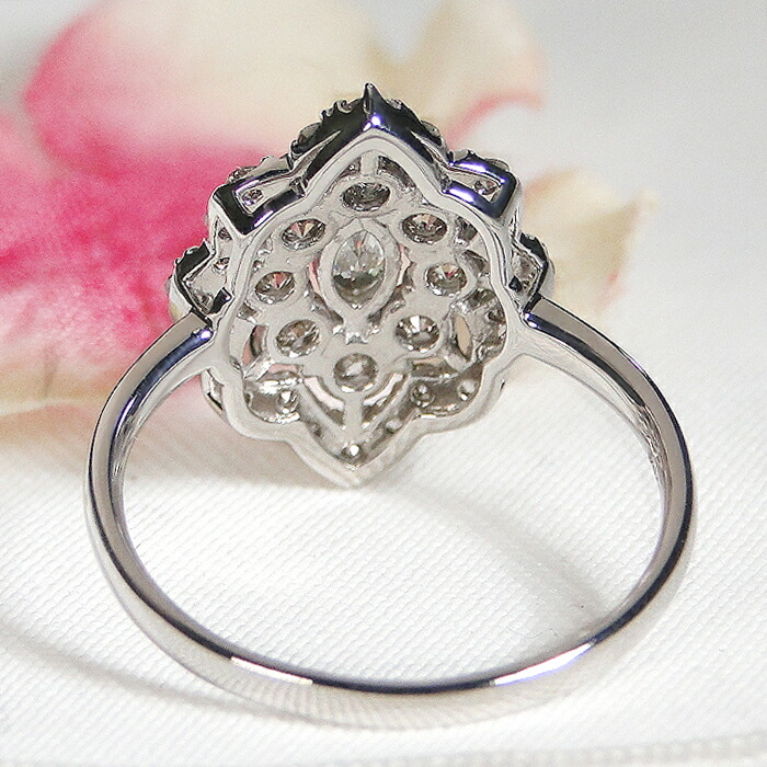 楽天市場】Pt900/K18YG/PG 【1.0ct】マーキス 変形ダイヤ ダイヤモンド