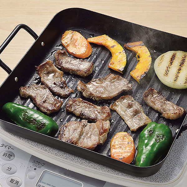 楽天市場】【取寄品】 IHでもガスでも使える鉄製角型プレート 25×25cm