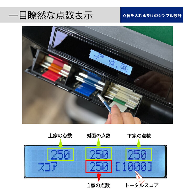 楽天市場】【楽天ランキング1位】全自動麻雀卓 点数表示 MJ-REVO LIVE