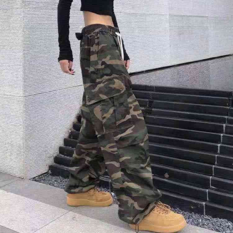 楽天市場】レディース ダンス カーゴパンツ カモフラ S-3XL 迷彩柄