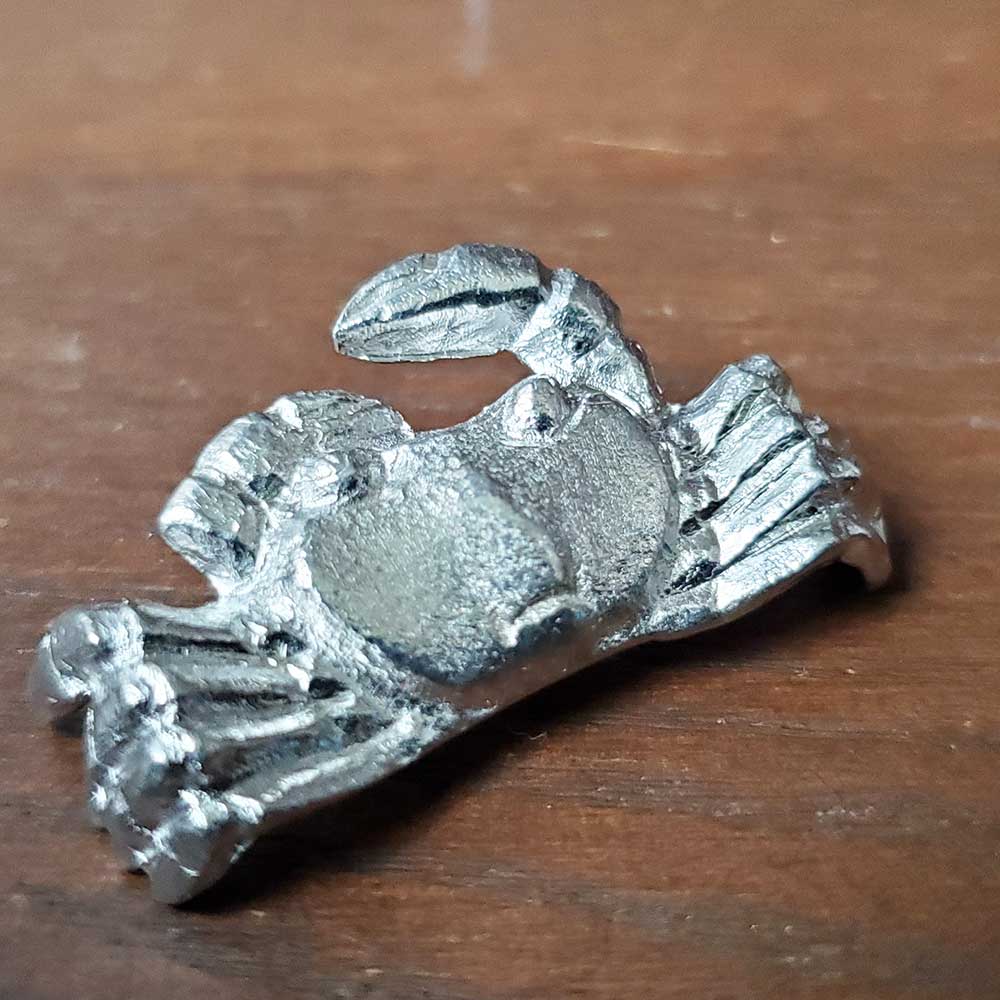 楽天市場】ミニチュア 置物 飾り フィギュア 錫製 蟹（カニ）添配 盆栽