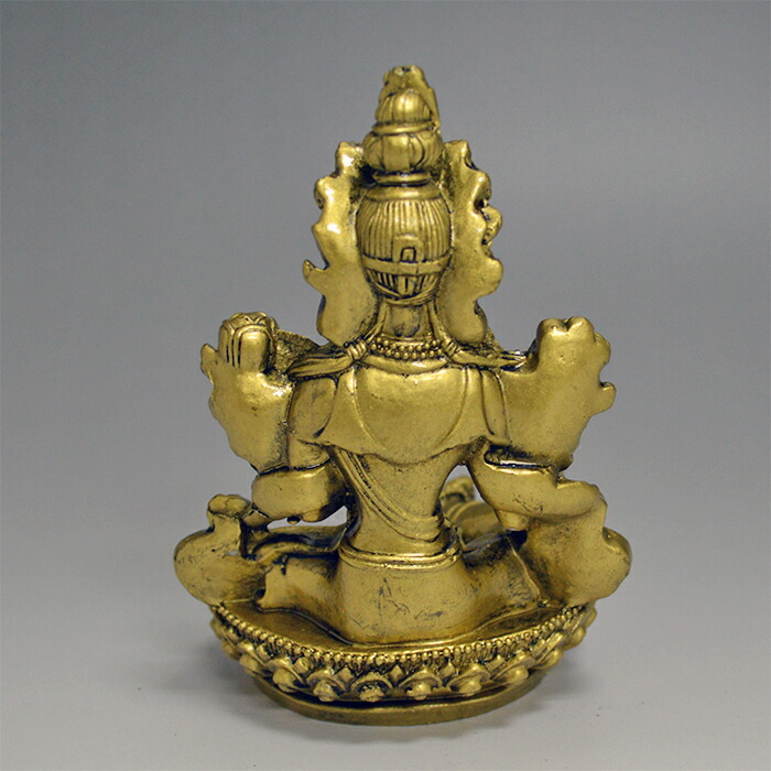 楽天市場】観音菩薩様 高さ11.5cm S19015 金 ゴールド 自在菩薩 観世音