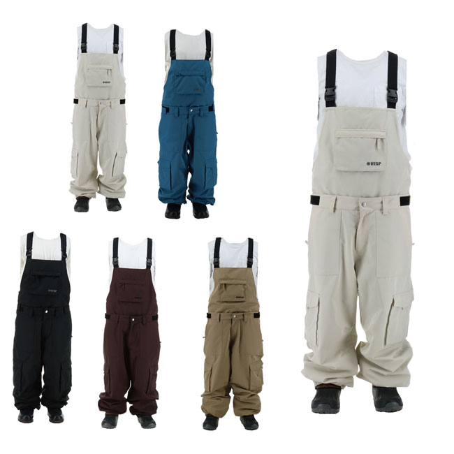 楽天市場】べスプ ビブパンツ VESP Twoway Wide Jogger Bib Cargo