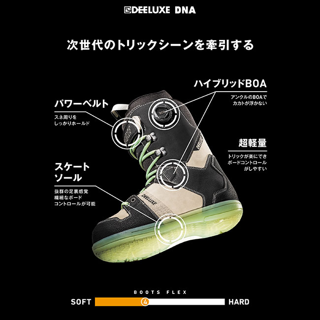楽天市場】25-26 ディーラックス ブーツ ディー.エヌ.エー DEELUXE DNA