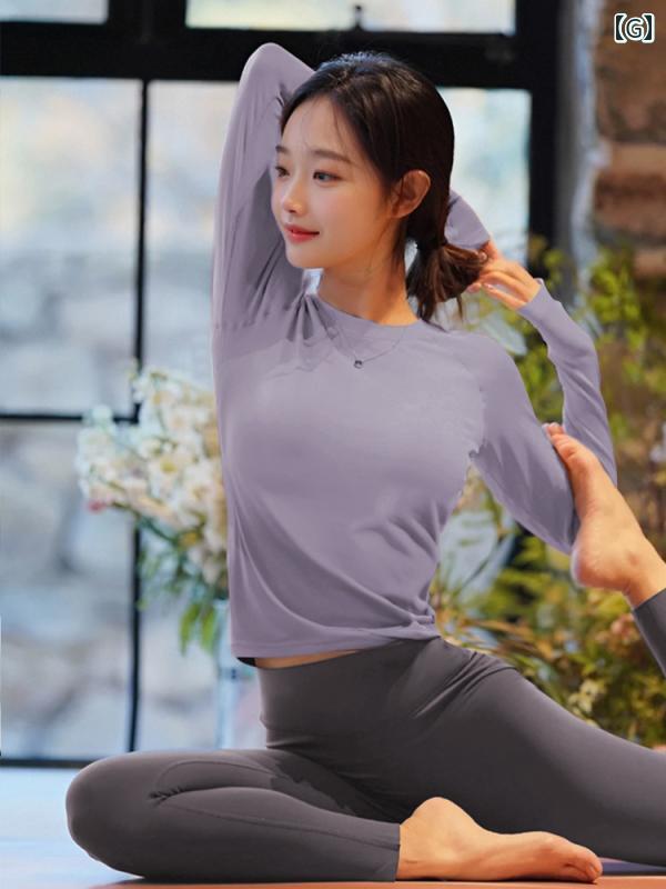 楽天市場】ピラティス ウェア 長袖 ヨガ スポーツウェア トレーニング