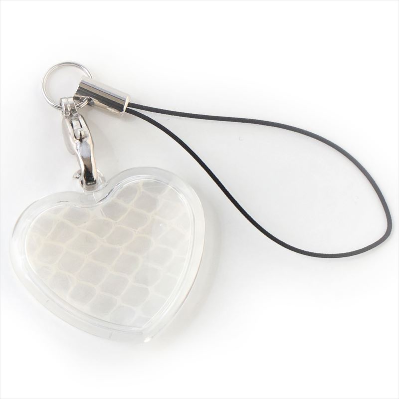 楽天市場】【神社で祈願】ストラップ 白蛇 抜け殻 ハート アクセサリー