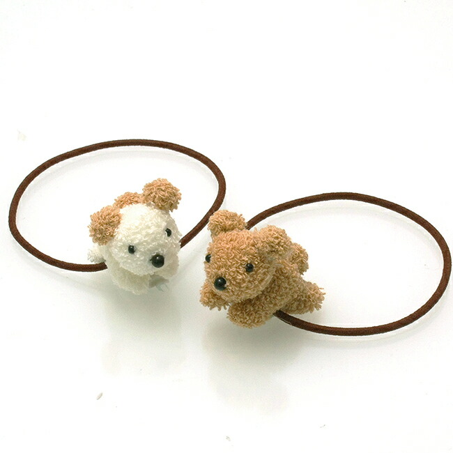 楽天市場】ヘアゴム キッズ わんちゃん 【C25-76】キッズヘアゴム