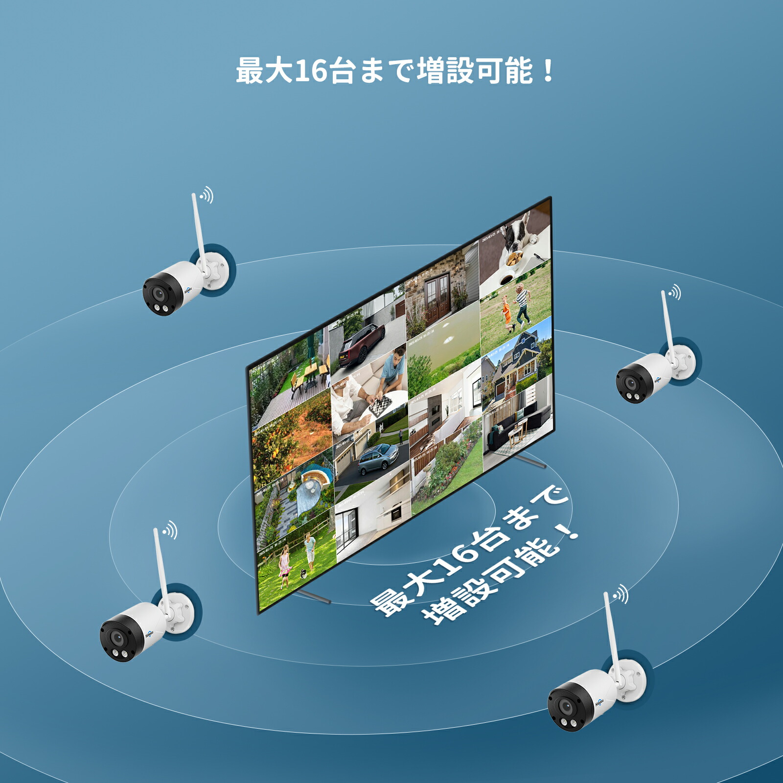 楽天市場】【4K800万画素・防犯対策助成金あり】Hiseeu 防犯カメラ