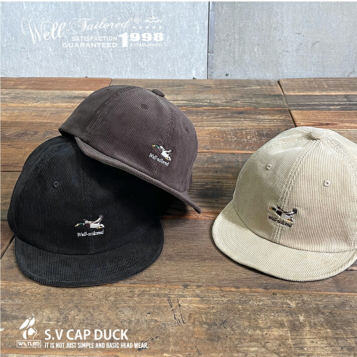 楽天市場】Well-Tailored/ ウェルテイラード S.V CAP DUCK (WL-2316