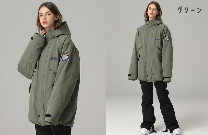 glamb オリーブグリーン スキー、スノーボードウェア BOARDEE スノボ