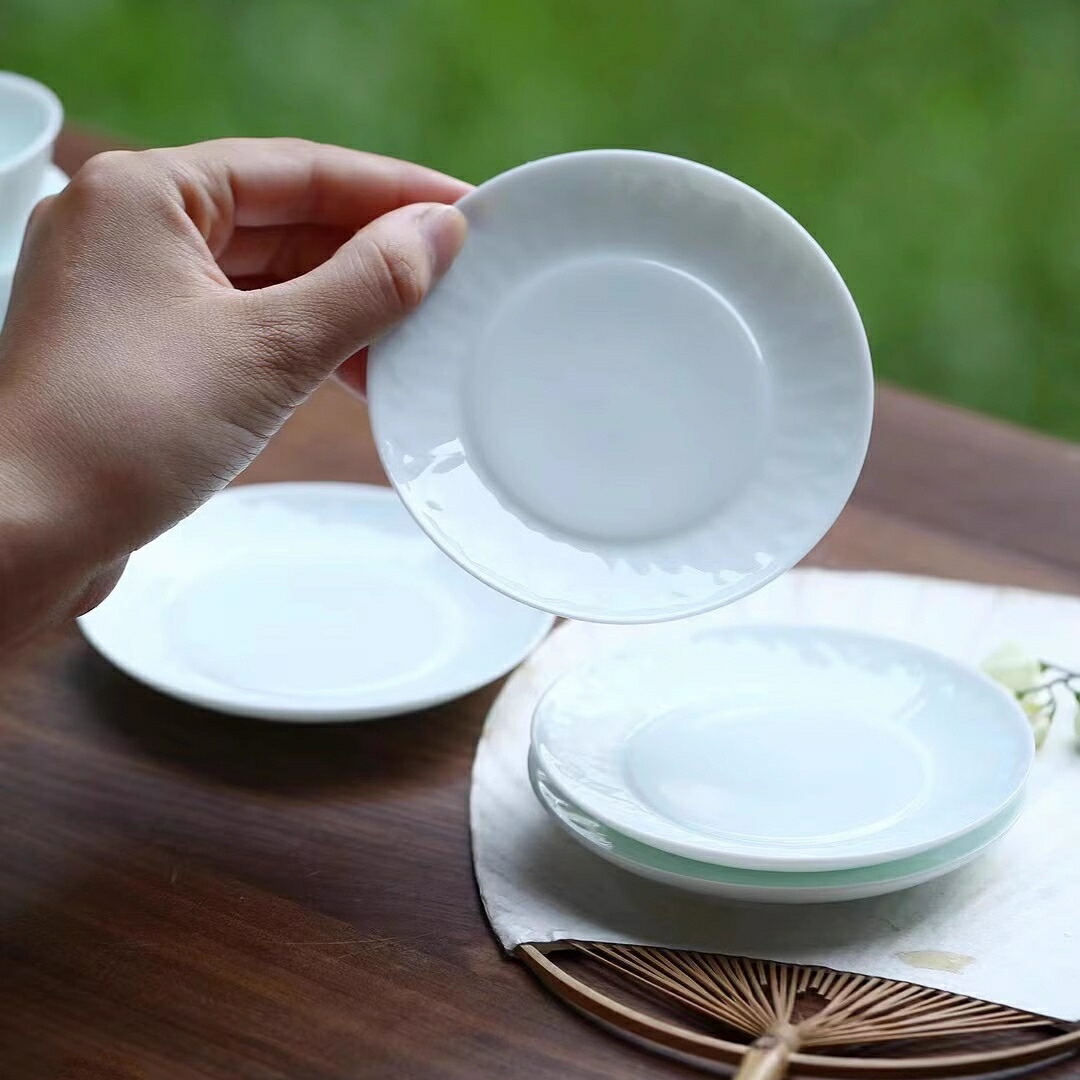 楽天市場】【愛着を感じる・蓮】青白磁 小皿 豆皿 コースター 丸型 円