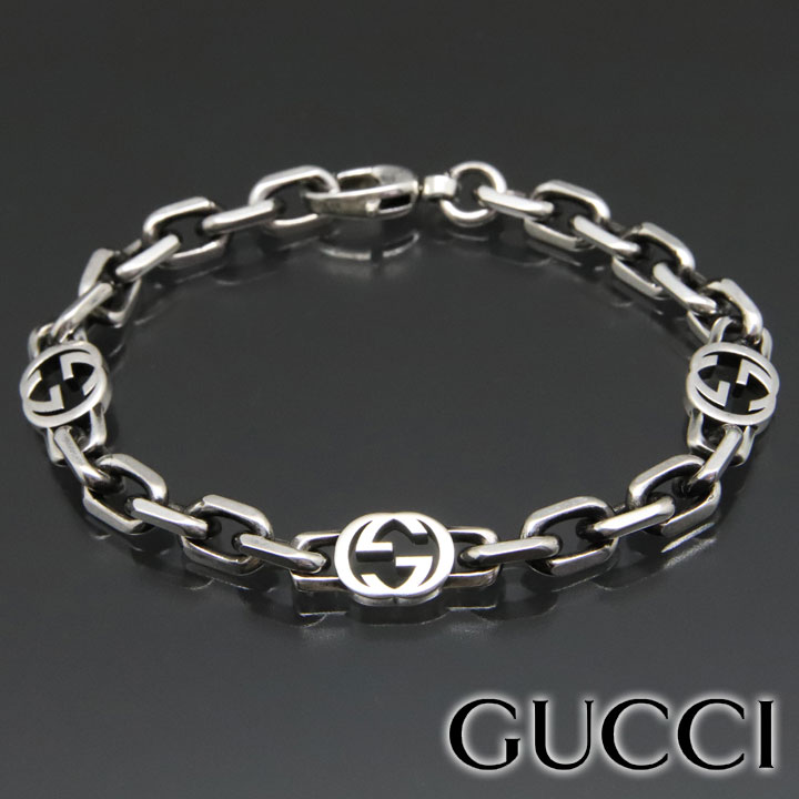 楽天市場】グッチ ブレスレット GUCCI インターロッキングG ブレス