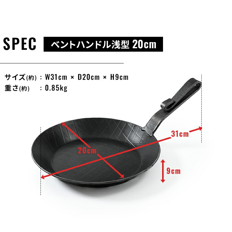 楽天市場】フライパン 家庭用品 調理器具 Turk 鉄製フライパン ベント