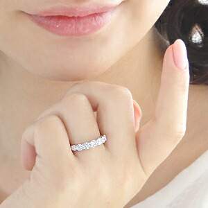 楽天市場】Pt900【1.0ctUP】7石 ダイヤモンド リング指輪 プラチナ