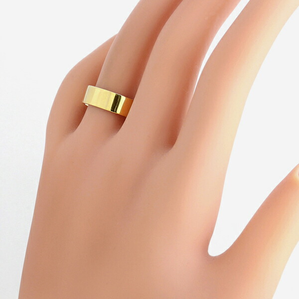 楽天市場】平打ち リング 6mm幅 10金 指輪 メンズ K10 ゴールド