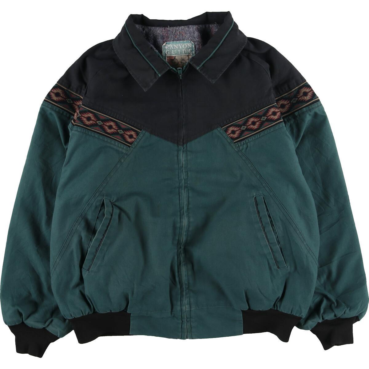 楽天市場】CANYON GUIDE ネイティブ柄 ワークブルゾン USA製 メンズXL