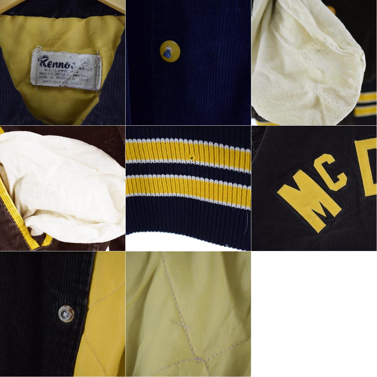 楽天市場】80年代 RENNOE コーデュロイスタジャン アワードジャケット